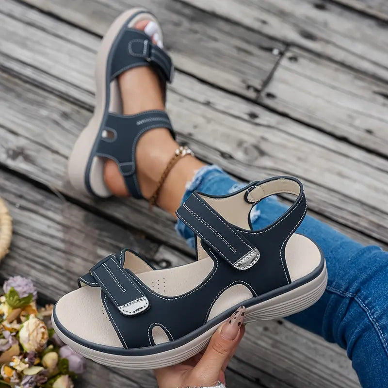 Anja™ | Komfortable sandaler med kilehæl og ankelrem