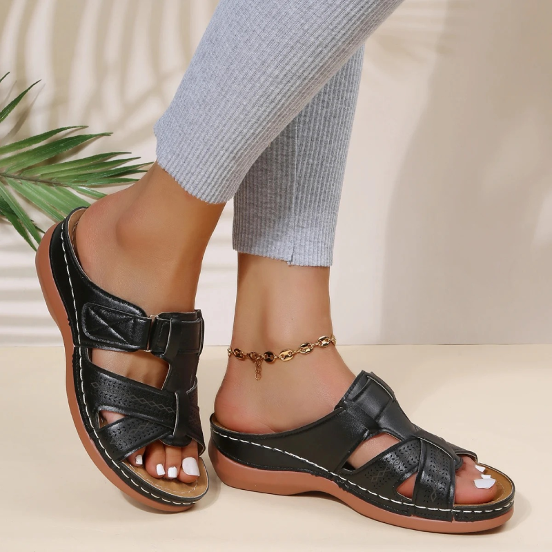 Bella™ | Ortopediske Lær Sandaler