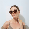 Léonie™ | Retro kattøyet solbrille med oppadbuet silhuett, elegant ramme og UV400-beskyttelse