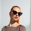 Léonie™ | Retro kattøyet solbrille med oppadbuet silhuett, elegant ramme og UV400-beskyttelse