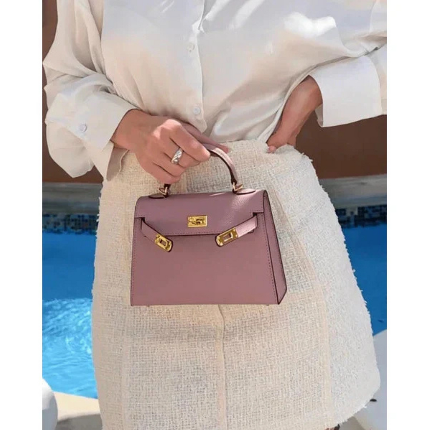 Lunella™ | Stilren clutch i kunstskinn