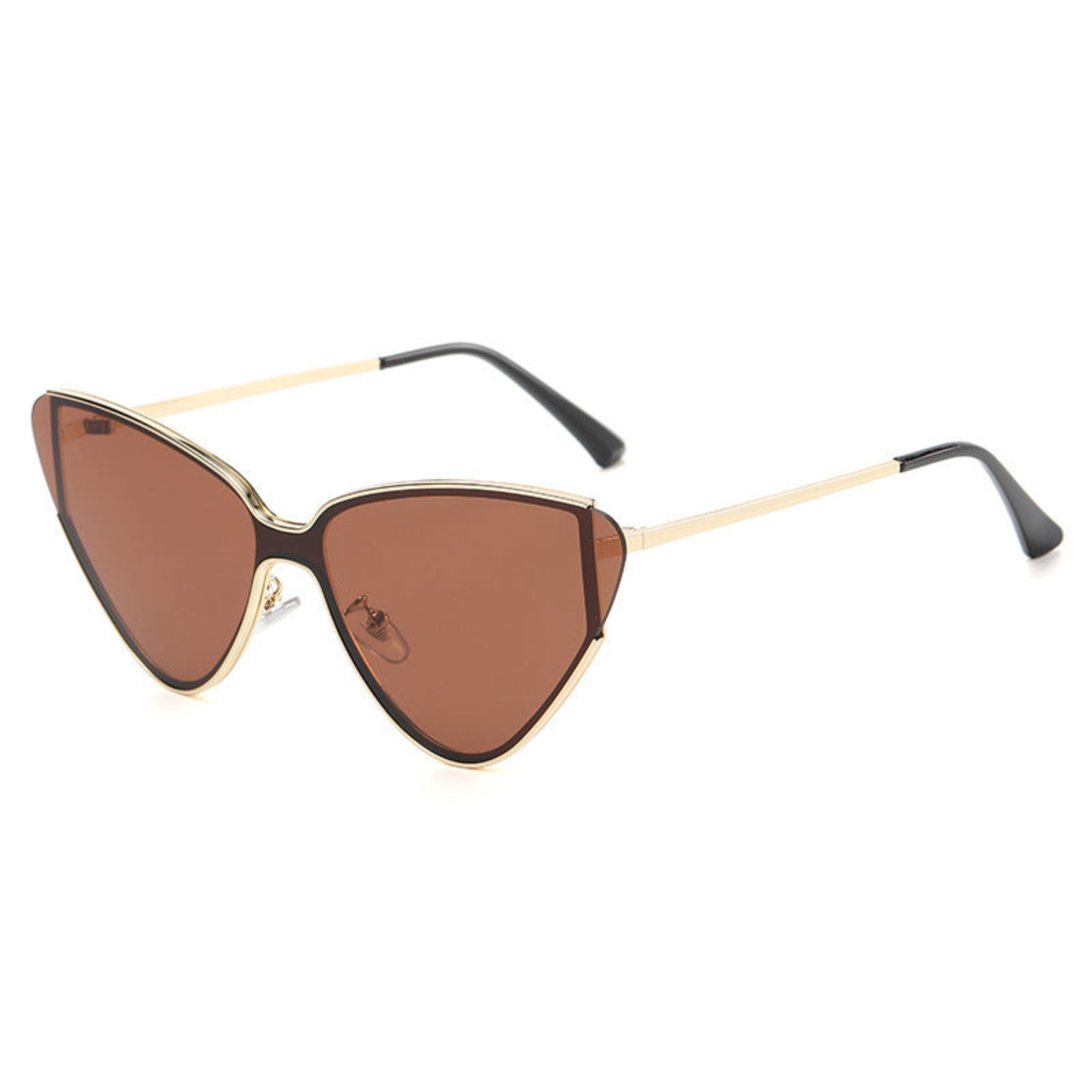 Léonie™ | Retro kattøyet solbrille med oppadbuet silhuett, elegant ramme og UV400-beskyttelse