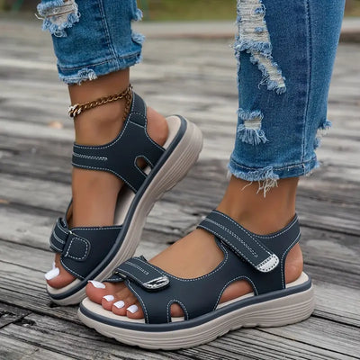 Anja™ | Komfortable sandaler med kilehæl og ankelrem