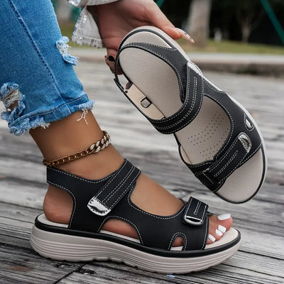Anja™ | Komfortable sandaler med kilehæl og ankelrem
