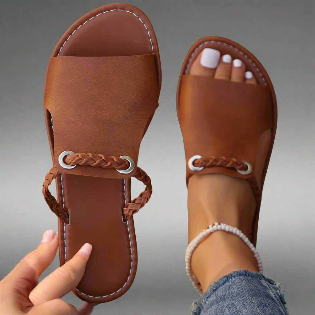 Katelina™ | Håndlagde flate sandaler laget av førsteklasses materiale