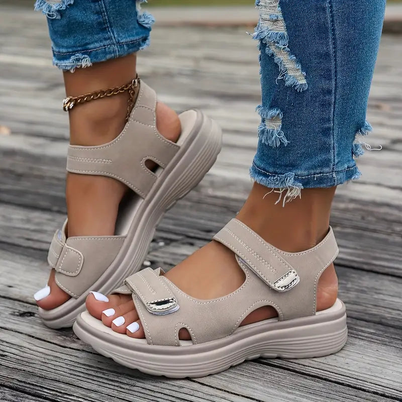 Anja™ | Komfortable sandaler med kilehæl og ankelrem