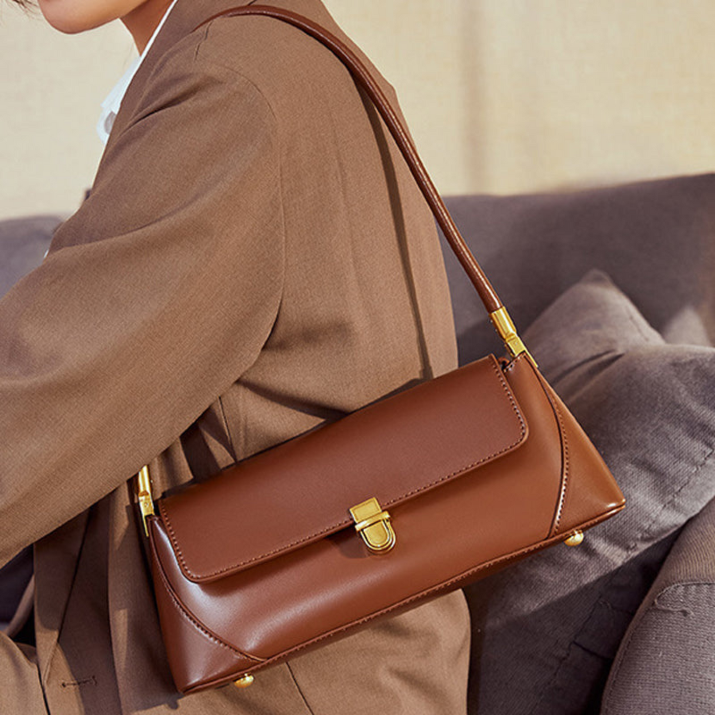 Zelara™ | Stilren clutch i kunstskinn