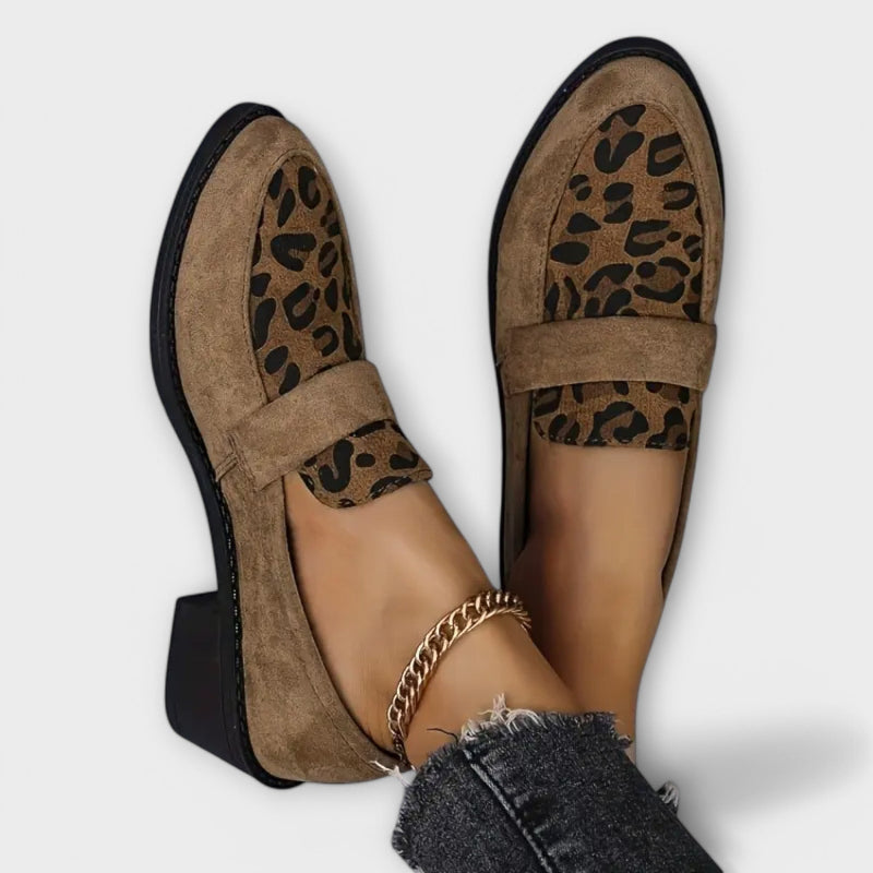 Cecile™ | Elegant loafer med leopardmønster