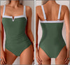 Daniella™ | Badedrakt for kvinner med dyp V-hals og push-up