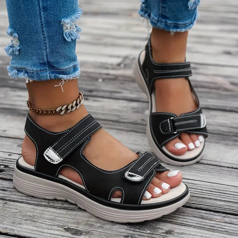 Anja™ | Komfortable sandaler med kilehæl og ankelrem