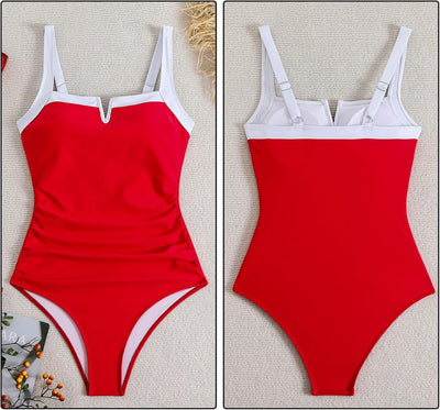 Daniella™ | Badedrakt for kvinner med dyp V-hals og push-up