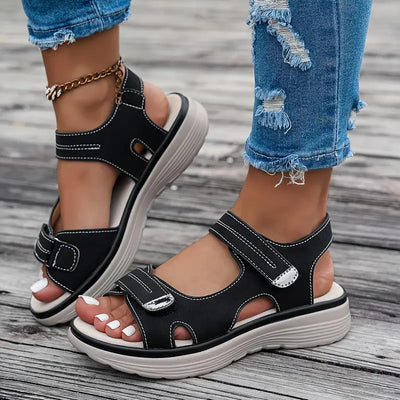 Anja™ | Komfortable sandaler med kilehæl og ankelrem
