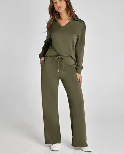 Flora™ | 2-delt casual langermet sett