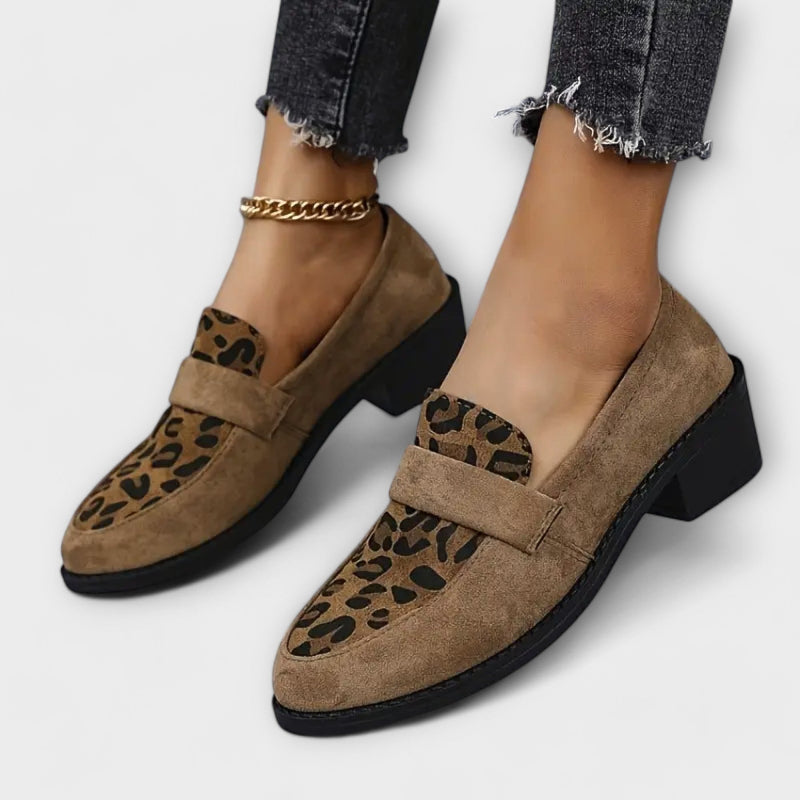 Cecile™ | Elegant loafer med leopardmønster