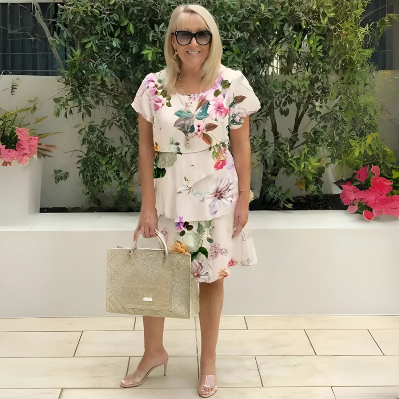 Liz™ | Stilig blomstret kjole