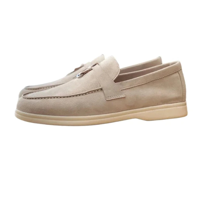 Elisabeth™ | Loafers i semsket skinn