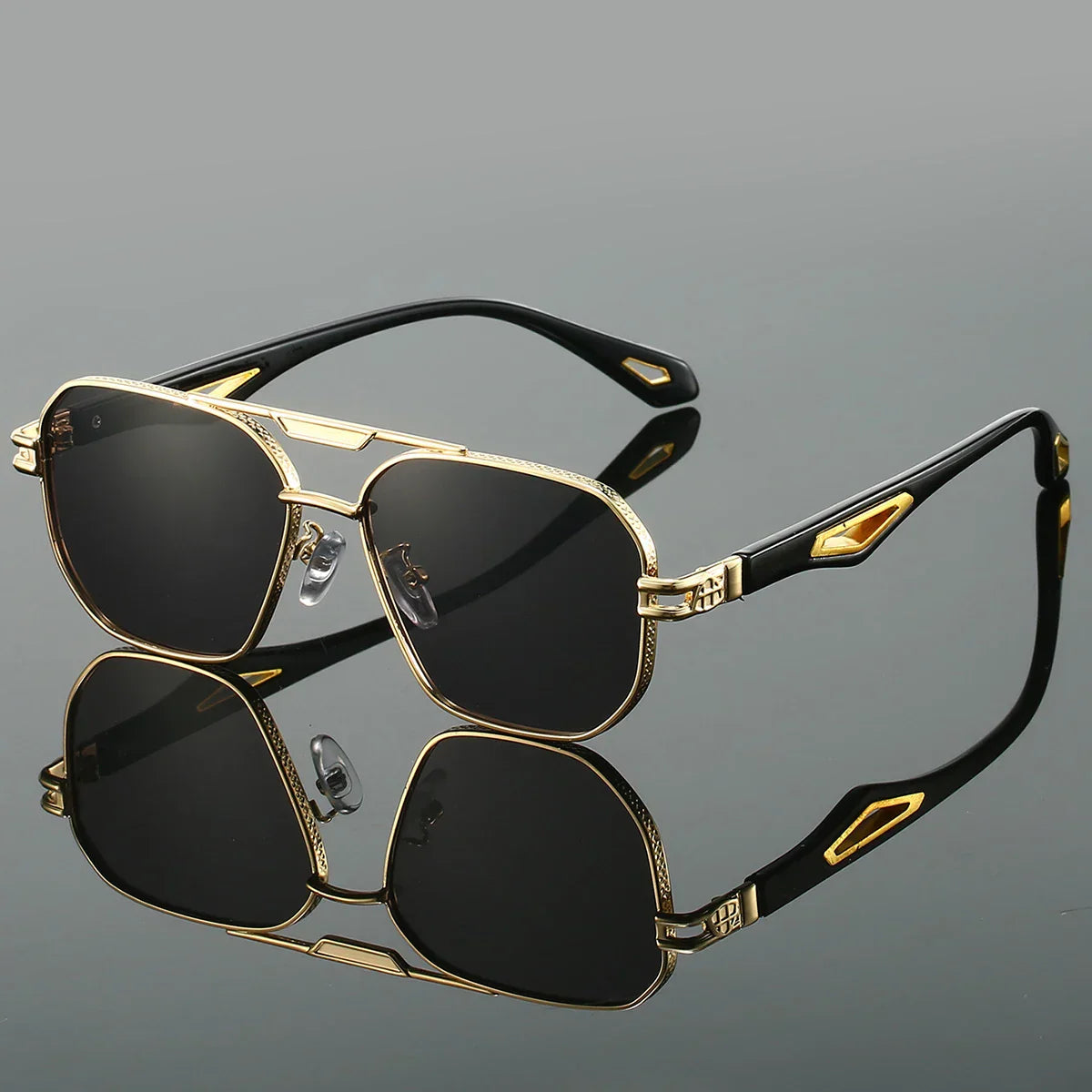 Leiv™ | Drapæ Aviator‑solbriller med intrikat rammekonstruksjon