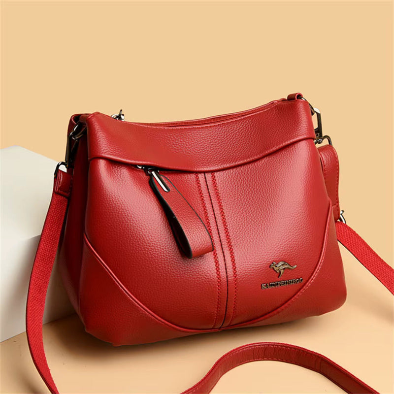 Audrey™ | Messenger i mykt skinn