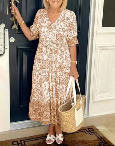 Emely™ | Elegant blomstret kjole