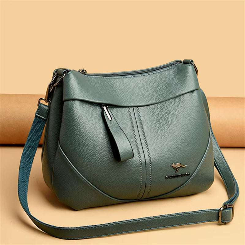 Audrey™ | Messenger i mykt skinn