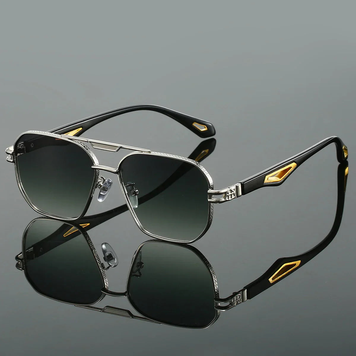 Leiv™ | Drapæ Aviator‑solbriller med intrikat rammekonstruksjon