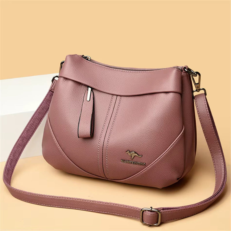 Audrey™ | Messenger i mykt skinn