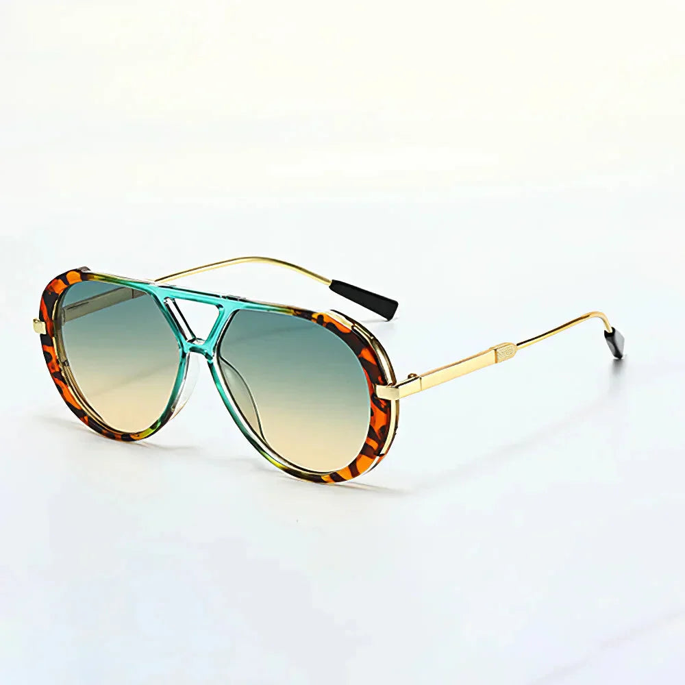 Sivert™ | Tøffe Aviator-solbriller med Dristig Dobbelbro-design