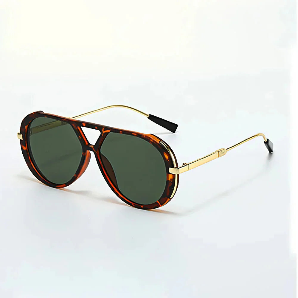 Sivert™ | Tøffe Aviator-solbriller med Dristig Dobbelbro-design