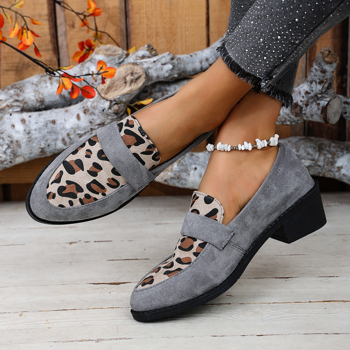 Cecile™ | Elegant loafer med leopardmønster