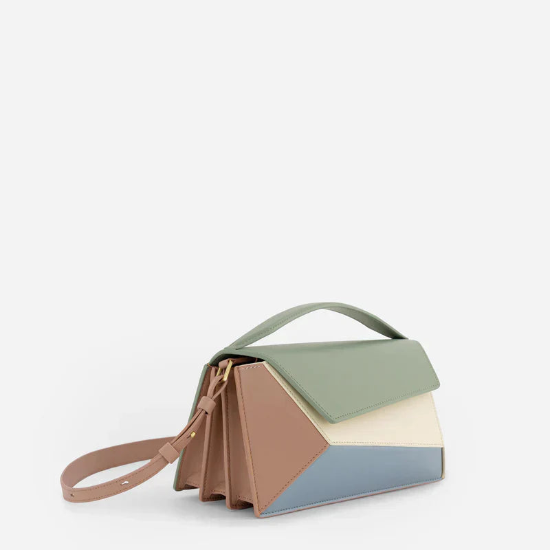 Marielle™ | Strukturert skulderveske med folder