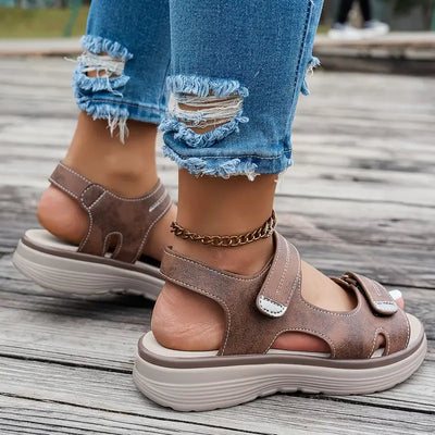 Anja™ | Komfortable sandaler med kilehæl og ankelrem