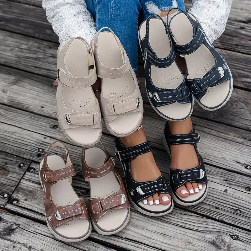 Anja™ | Komfortable sandaler med kilehæl og ankelrem