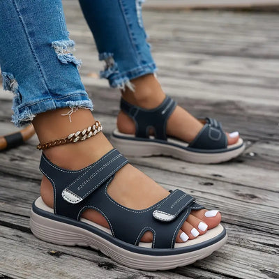 Anja™ | Komfortable sandaler med kilehæl og ankelrem