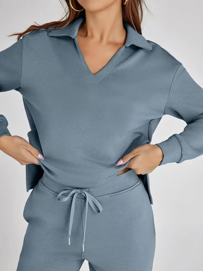 Flora™ | 2-delt casual langermet sett