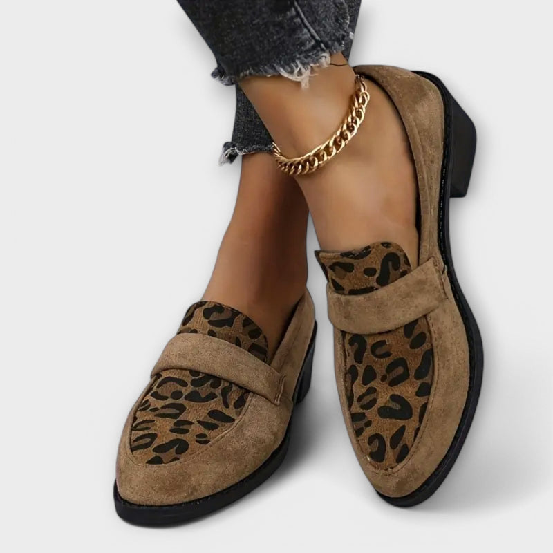 Cecile™ | Elegant loafer med leopardmønster