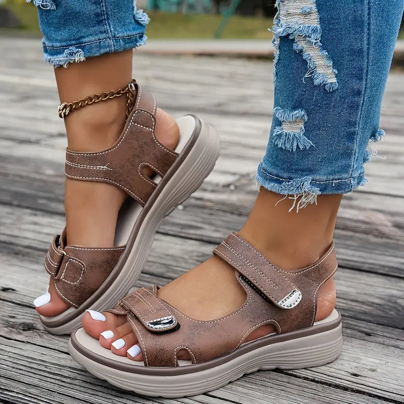 Anja™ | Komfortable sandaler med kilehæl og ankelrem